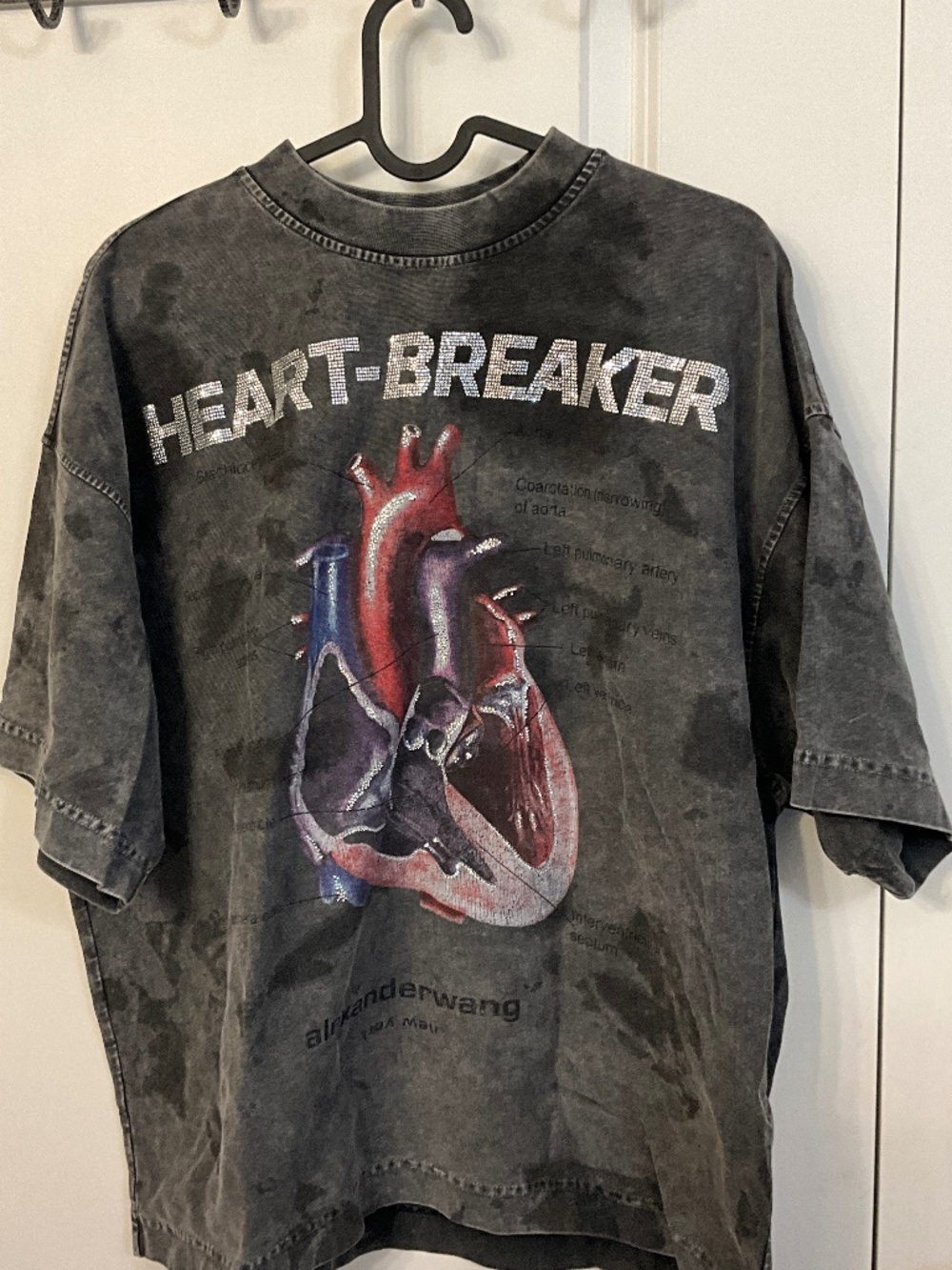 Alexander Wang 'Heartbreaker' Cotton Graphic T-Shirt xs